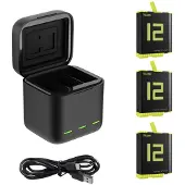 Telesin Triple Battery Charger Box + 3x accu GoPro 9/10/11/12