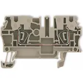 Weidmuller 1608510000-100 Doorgangsserieklem Spanveer Donkerbeige 100 stuk(s)