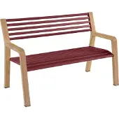 Fermob SOMERSET Bank Aluminium/Teak 122x62x82 cm