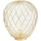 Fontana Arte Pinecone Tafellamp Gold Transparent | Large