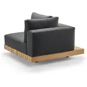 Solpuri Plateau XL-module links + hoektafel incl. kussen Teak