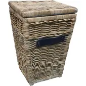 Sweet living Rotan Wasmand Grijs - 40x40xH60 cm