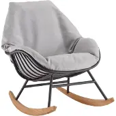 Solpuri Chill dining tuinstoel/schommelstoel aluminium wit