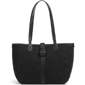 Kate spade Shopper 'Spade Flower Jacquard Medium Open Tote' antraciet / zwart
