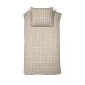 Cinderella Dekbedovertrek Carre Naturel Flanel-140 x 200 / 220 cm | 1-Persoons