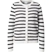 Vila Gebreid vest 'VIDALO' zwart / wit