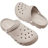 Holster Sundrifter vegan clogs podologisch voetbed waterproof zandkleurig