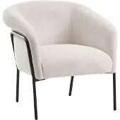 Beliani KROSSEN - Fauteuil - Lichtbeige - Polyester