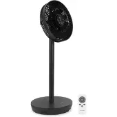Vonroc BREEZE Draadloze Ventilator – Fluisterstil – 24 Snelheden – Tafel & Vloer – Zwart