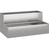 vidaXL Plantenbak Zilver 100 x 60 x 45 cm Roestvrij staal