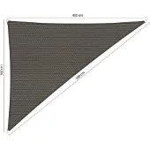 Shadow Comfort Driehoek 90 schaduwdoek 3,00x4,00x5,00 m Cool Grey