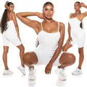 Koucla playsuit dames lente/zomer playsuit wit maat S