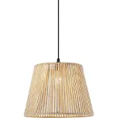 QAZQA Buiten hanglamp zwart met beige touwkap IP44 - Cava Jayla