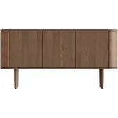 UMAGE Treasures 3 Deurs Kast Dark Oak | Brown Faux Leather