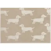 Cawö Gastendoek We love Dogs Nature/Beige (Set van 6)