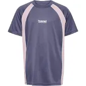Hummel Functioneel shirt donkerlila / rosa / wit