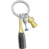 Metalmorphose Sleutelhanger Champagne fles