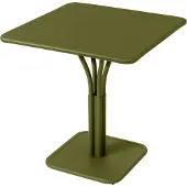 Fermob LUXEMBOURG kleine tafel met massief blad staal 71x71 cm