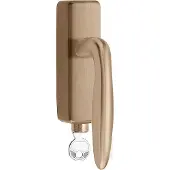 Formani Basics LB18H-DKLOCK-O draaikiepgarnituur afsluitbaar - PVD licht brons