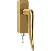 Formani Basics LB20-DKLOCK-O draaikiepgarnituur afsluitbaar linksdraaiend - PVD mat goud