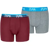 Puma Onderbroek azuur / grijs gemêleerd / bourgogne / wit