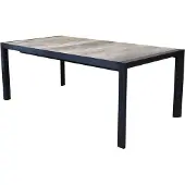 AVH-Collectie Anvaya dining tuintafel 194-254x100xH74 cm uitschuifbaar aluminium antraciet