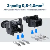 Kalitec AMP JPT set 2-polig 0,5-1,0mm² reparatieset connectorset auto