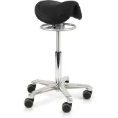Score Amazone Balance Ergonomische Zadelkruk – Stamskin Zwart