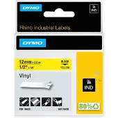 Dymo 18432 (S0718450) Tape Zwart op geel (12 mm)