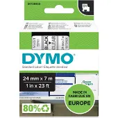 Dymo 53710 (S0720920) Tape Zwart op transparant (24 mm)