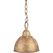 Clayre & Eef hanglamp, diameter 20 cm, hoogte 22 cm, goudkleurig metaal