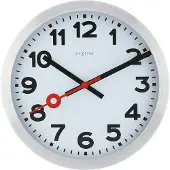 Nextime 3999ar Station Horloge Verre Blanc