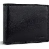 Bugatti Leren portemonnee Savona Wallet With Flap 8CC Black zwart