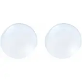 Charme Bijoux Clip Oorbellen-Wit-2 cm- Cabochon-geen gaatje-