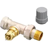 Danfoss ra-fnr, thermostatische radiatorkraan recht, 1/2"binnendraad x 1/2"bu, vernikkeld