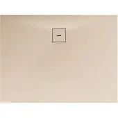 Schulte douchebak - 100x120x4 cm - Mineraalmarmer steen-optiek - composiet Zandkleur - inclusief afvoergarnituur - EP216112-172