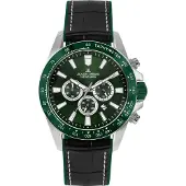 Jacques Lemans Chronograaf Liverpool Quartz horloge, armbandhorloge, herenhorloge, datum, stopfunctie, roestvrijstalen band
