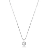 Ania Haie Halsketting, N045-01H Uitgespatieerde damesketting, verstelbaar, (Sterling zilver 925, 40 - 45 cm)