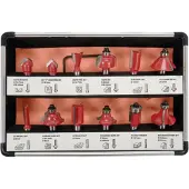 YATO Houtfrezen set van carbide - - 12 stuks - Schacht 8 mm - Wolfraamcarbide - YG6X