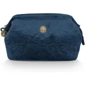 Pip studio Toilettas Velvet Quiltey Days Cosmetic Purse Small Blue