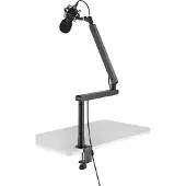 Deltaco GAM-173 Premium Universele Microfoon Arm - voor Bureau Montage - Low Profile - Zwart