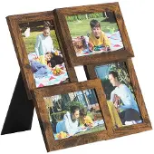 Songmics Fotolijstcollage voor 4 foto's vintage bruin