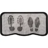 Multy Home Buitenmat Footprints Grijs 75 X 38 Cm