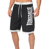 Lonsdale Zwemshorts 'Clennell' zwart / wit