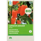 Intratuin Biologisch Groentezaad Snack Paprika (Capsicum Annuum 'Flyn Oranje')