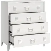 En.casa Ladekast Hämeenlinna commode met lades 92x80x40 cm wit []