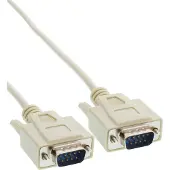 InLine Premium seriële RS232 kabel 9-pins SUB-D (m) - 9-pins SUB-D (m) / gegoten connectoren - 3 meter