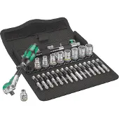 Wera Zyklop Metal 8100 SA 7 05004017001 Dopsleutelset Metrisch 1/4 (6,3 mm) 28-delig