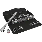 Wera 8100 SC 11 Zyklop 05004081001 Dopsleutelset Inch 1/2 28-delig