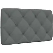 vidaXL Hoofdbordkussen 80 cm stof donkergrijs